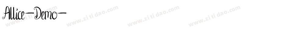 Allice-Demo字体转换