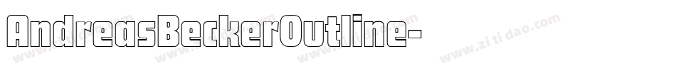 AndreasBeckerOutline字体转换