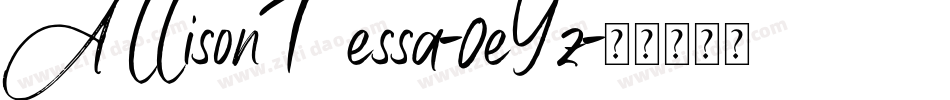 AllisonTessa-0eYz字体转换