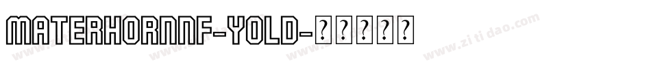 MaterhornNf-y0ld字体转换