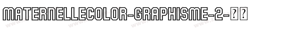 Maternellecolor-Graphisme-2字体转换