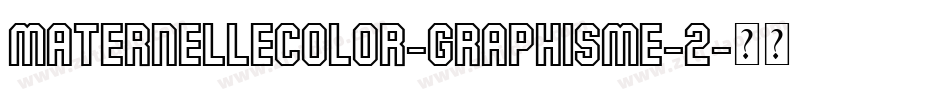 Maternellecolor-Graphisme-2字体转换