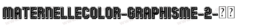 Maternellecolor-Graphisme-2字体转换