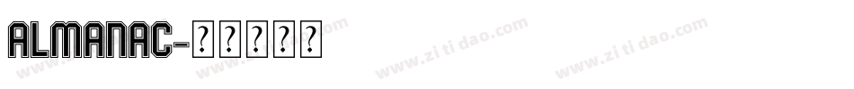 ALMANAC字体转换