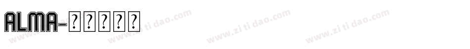 Alma字体转换