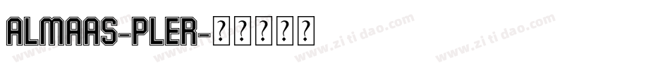 Almaas-pleR字体转换