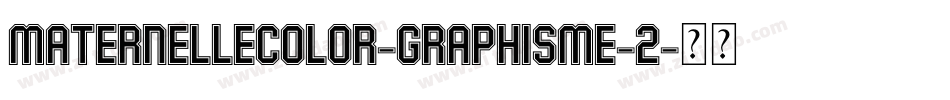 Maternellecolor-Graphisme-2字体转换