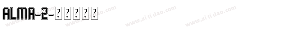 Alma-2字体转换