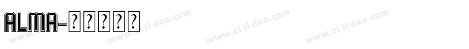 Alma字体转换