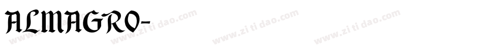 ALMAGRO字体转换