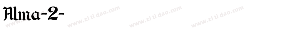 Alma-2字体转换