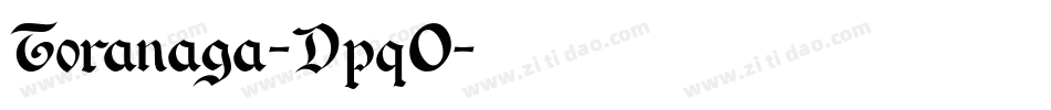Toranaga-Dpq0字体转换