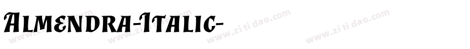 Almendra-Italic字体转换