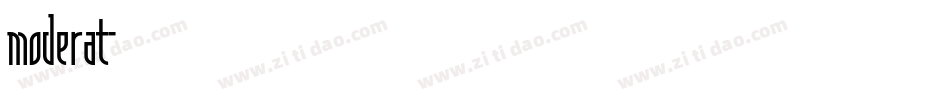 moderat字体转换