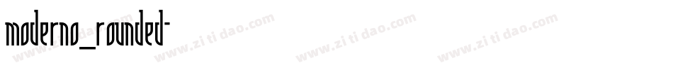 moderno_rounded字体转换