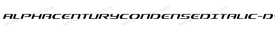 AlphaCenturyCondensedItalic-d9KlR字体转换