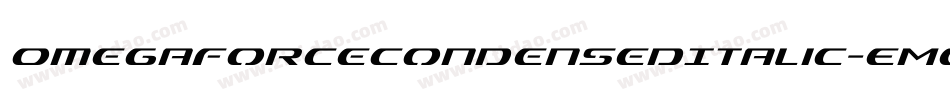 OmegaforceCondensedItalic-EMen字体转换