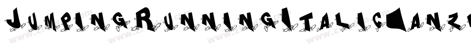 JumpingRunningItalic-anzK字体转换