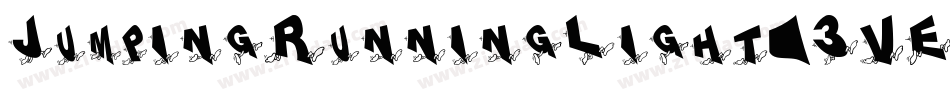 JumpingRunningLight-3VEp字体转换