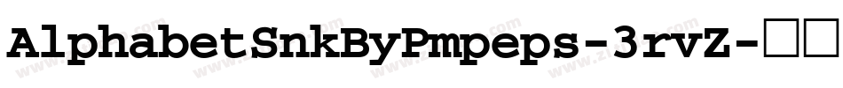 AlphabetSnkByPmpeps-3rvZ字体转换