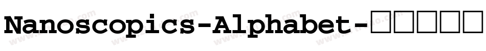 Nanoscopics-Alphabet字体转换