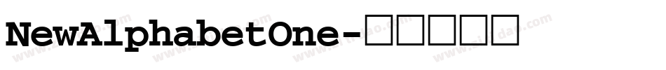 NewAlphabetOne字体转换