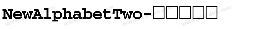 NewAlphabetTwo字体转换