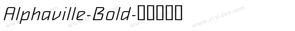 Alphaville-Bold字体转换