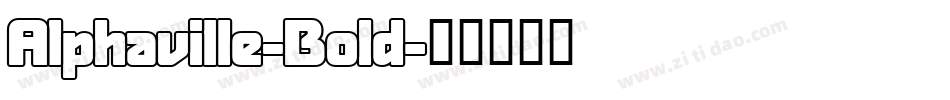 Alphaville-Bold字体转换