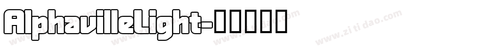 AlphavilleLight字体转换