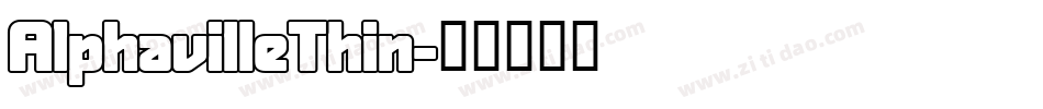 AlphavilleThin字体转换
