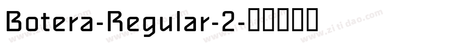 Botera-Regular-2字体转换
