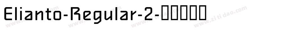 Elianto-Regular-2字体转换