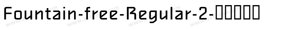 Fountain-free-Regular-2字体转换