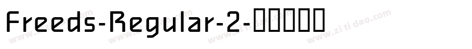 Freeds-Regular-2字体转换