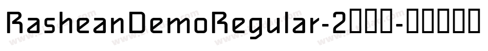 RasheanDemoRegular-2转换器字体转换