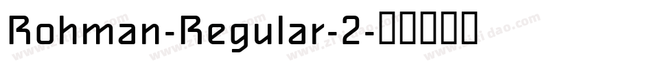 Rohman-Regular-2字体转换