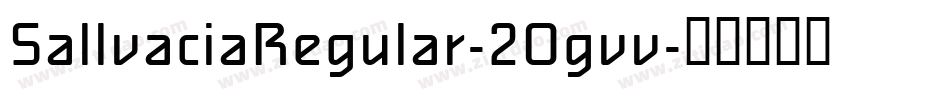 SallvaciaRegular-2Ogvv字体转换