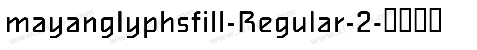 mayanglyphsfill-Regular-2字体转换