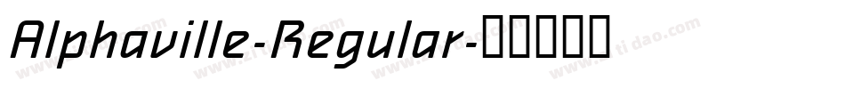 Alphaville-Regular字体转换