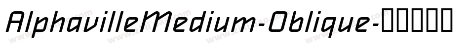 AlphavilleMedium-Oblique字体转换