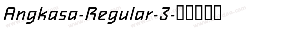 Angkasa-Regular-3字体转换