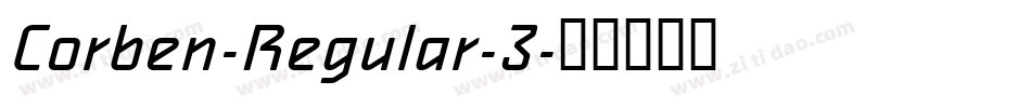 Corben-Regular-3字体转换