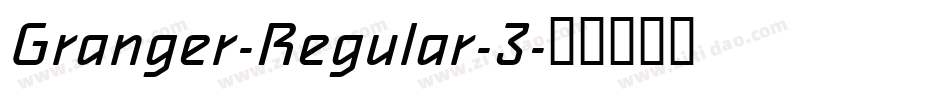 Granger-Regular-3字体转换