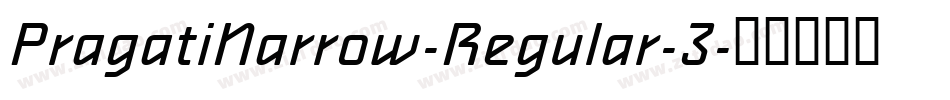 PragatiNarrow-Regular-3字体转换