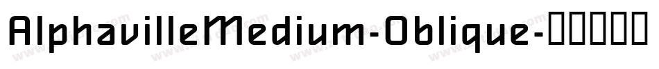 AlphavilleMedium-Oblique字体转换