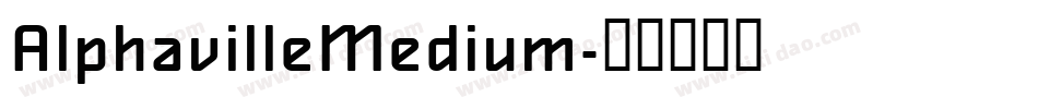 AlphavilleMedium字体转换