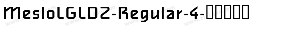 MesloLGLDZ-Regular-4字体转换