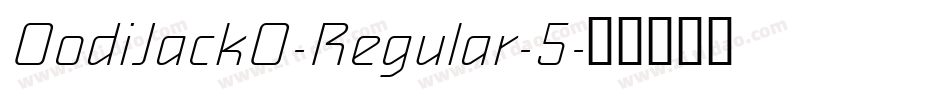 OodiJackO-Regular-5字体转换