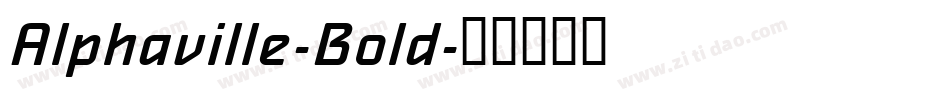 Alphaville-Bold字体转换